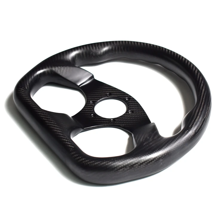 Рулевое колесо из углеродного волокна 320 мм D-образная форма универсальное