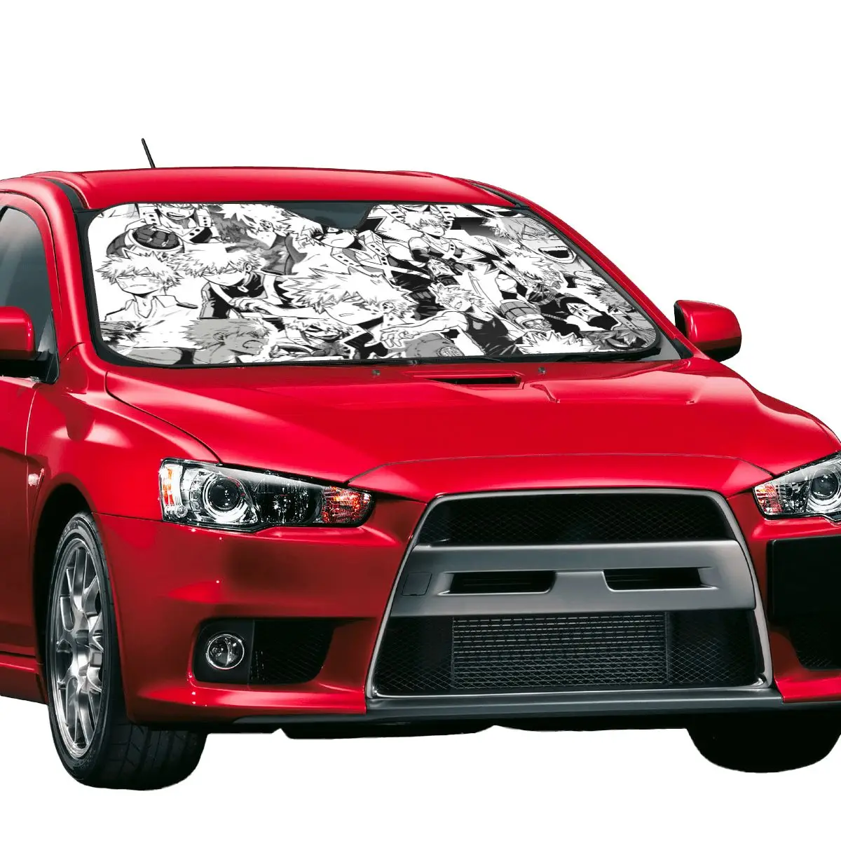 

Katsuki Bakugo My Hero Academia Sunshade Windscreen Anime Car Front Window Visor Car Window Windscreen Cover Accessories Covers