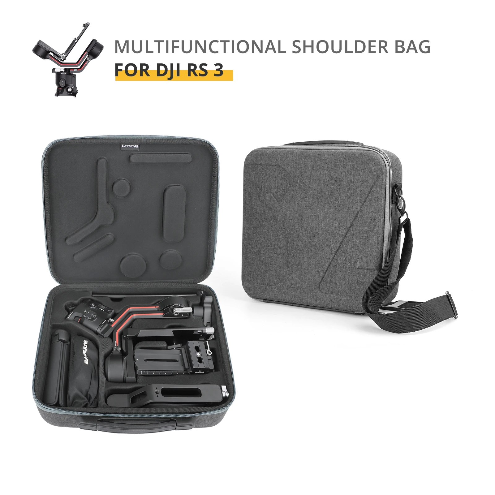 

Multifunctional Carrying Case Handbag Shoulder Bags Crossbody Shoulder Bag Accessories for DJI Ronin RS 3 Gimbal