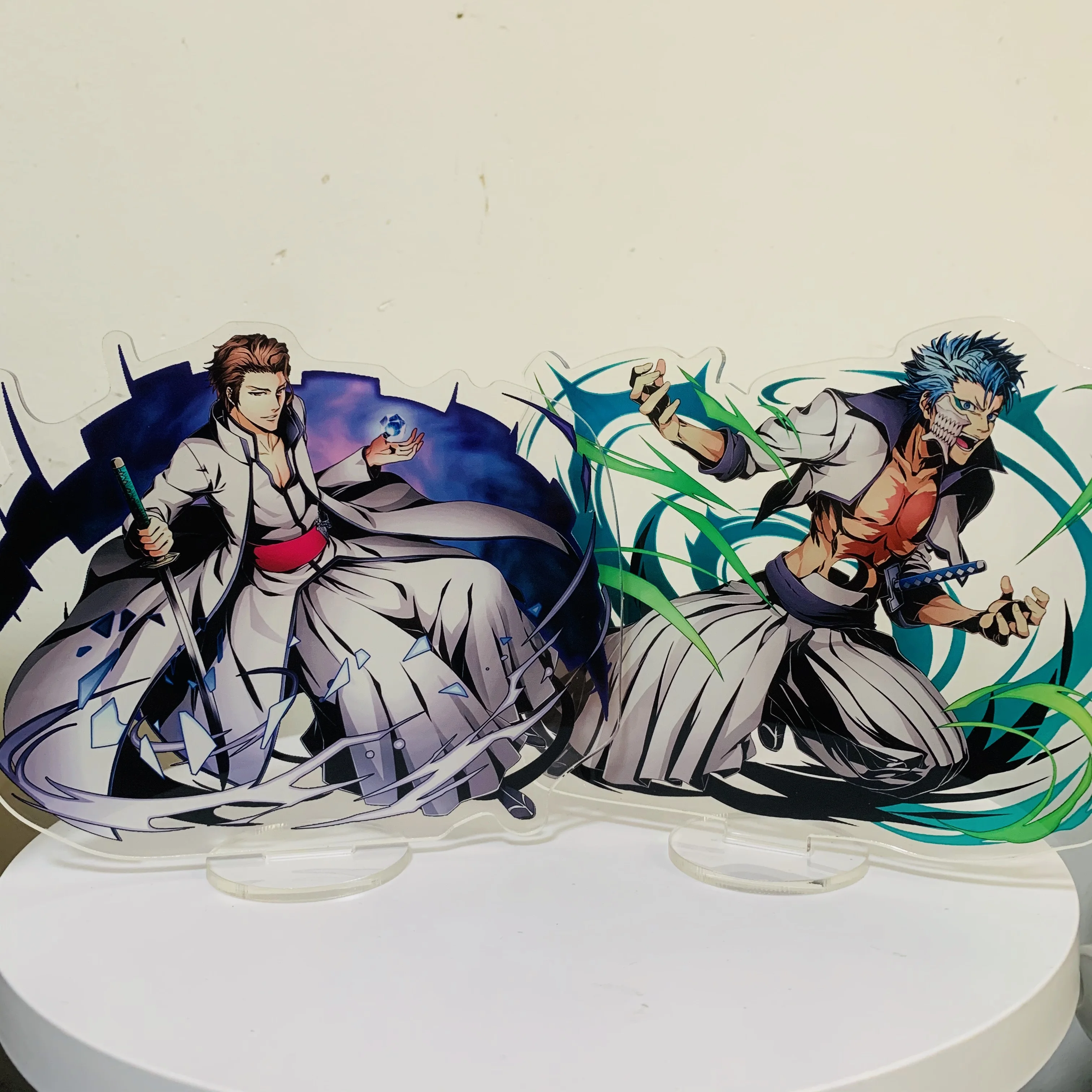 

Anime BLEACH New Style Figure Aizen Sousuke Grimmjow Jaegerjaques Ulquiorra cifer Cosplay Acrylic Stand Model Fans Collecting