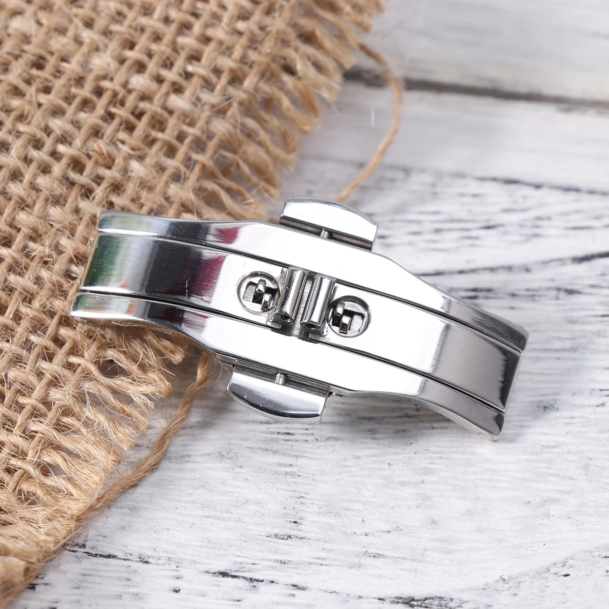 Airplane Accessories Clasp For Watch Stainless Steel Fittings Push Button Unisex