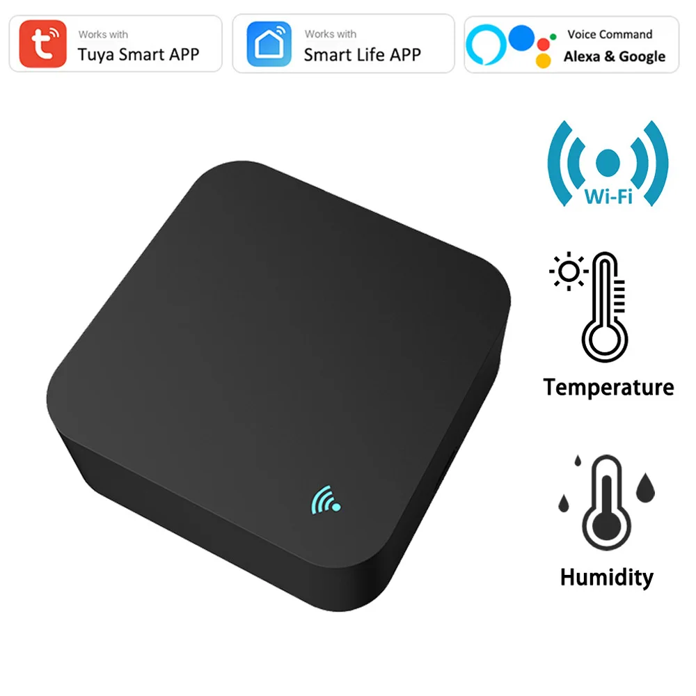 

Tuya IR Remote Controller Temperature Humidity Detector Alexa Google Smart WiFi Universal Infrared Controller TV DVD AUD AC
