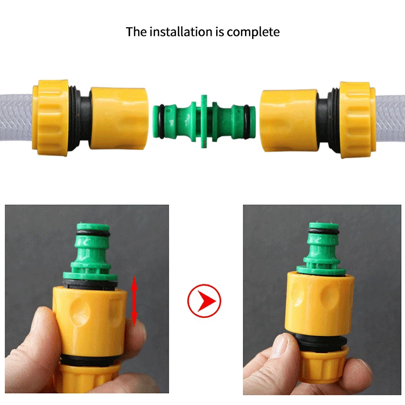 Garden Hose Repair Connector 1/2 3/4 1 In Pipe Transfer Quick Damaged Leaking Adapter 16mm Drip Irrigation Watering |