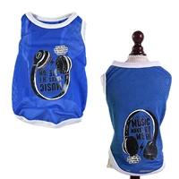 cooling dogs vest summer pet cool shirts breathable mesh vest doggy clothes puppy summer vest with fashion printing sml sizes