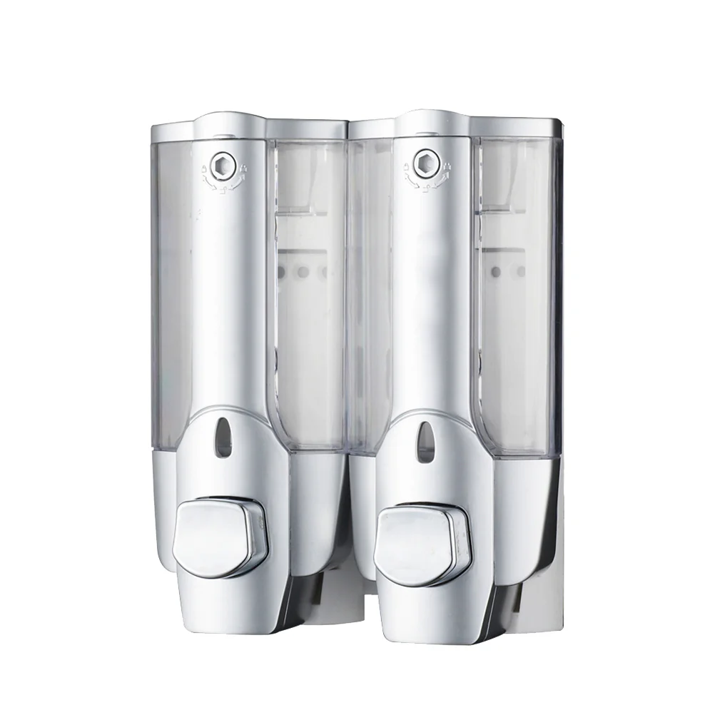 

1Pc Dispenser Push Type Empty Double-head Refillable Soap Bottles Soap Container