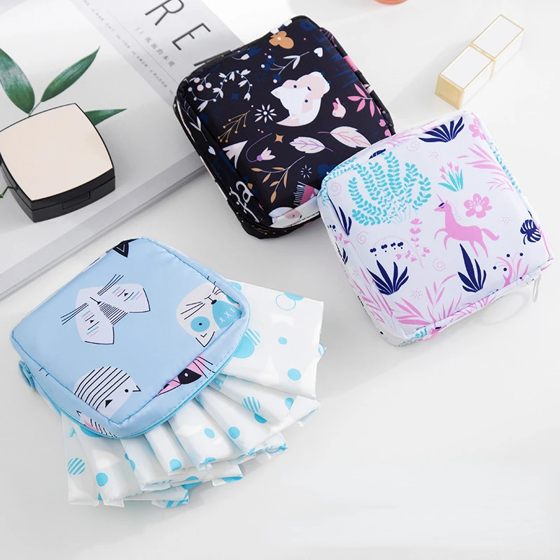 

Милые гигиенические салфетки, косметичка, кошелек, портативные маленькие сумки для хранения косметики для девушек и студентов, мультяшный ...