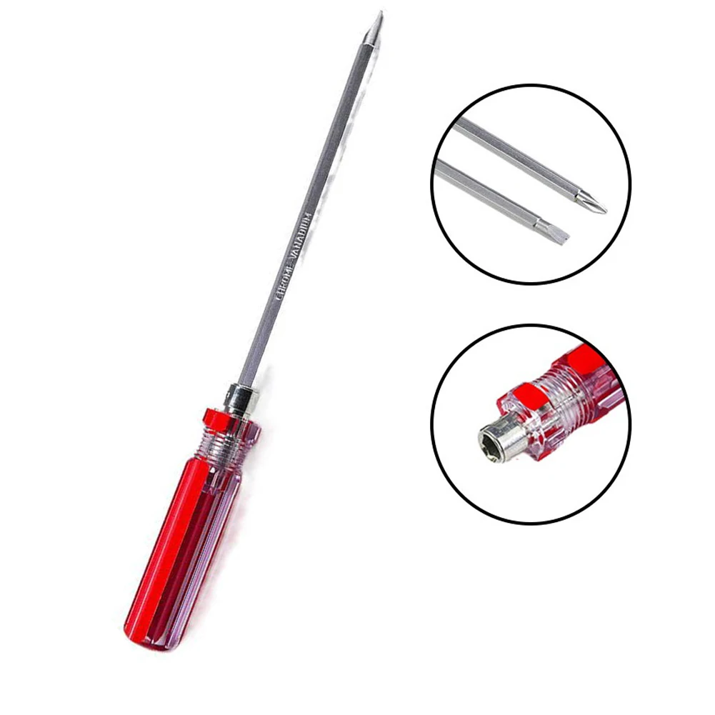 

175mm Slotted Cross Screwdrivers Double Head Screwdriver 6mm Repair Hand Tools For Operating All Kinds Of Small Screws 1 Piece
