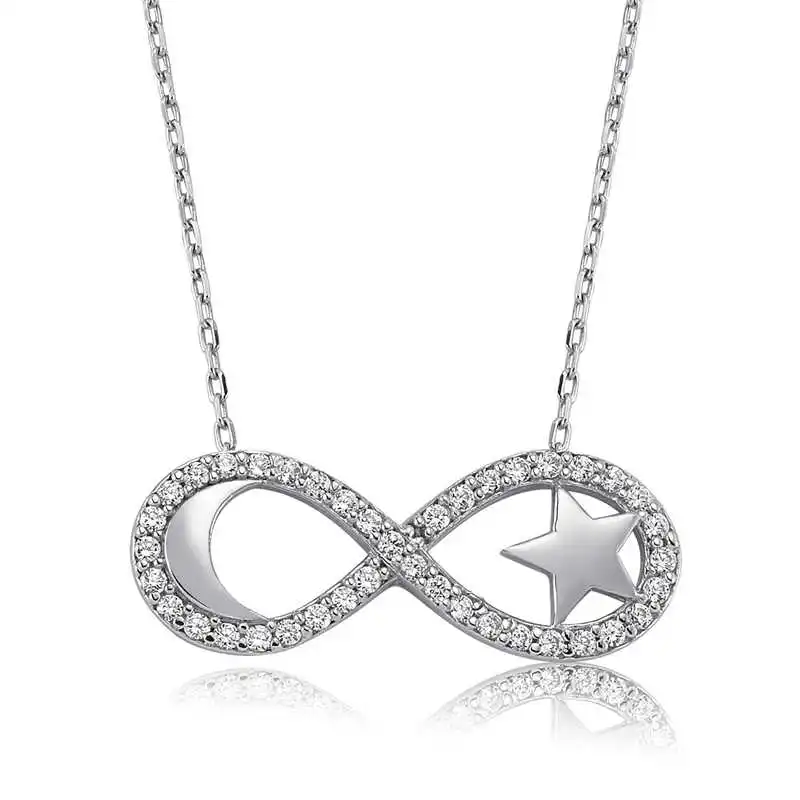 

Tevuli 925 Sterling Silver Infinity Moon Star Women 'S Necklace