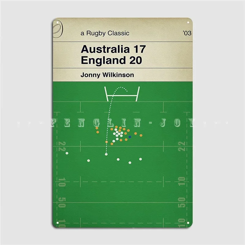 Плакат для регби Jonny Wilki металлический знак настенная пещера клуб бар дизайн