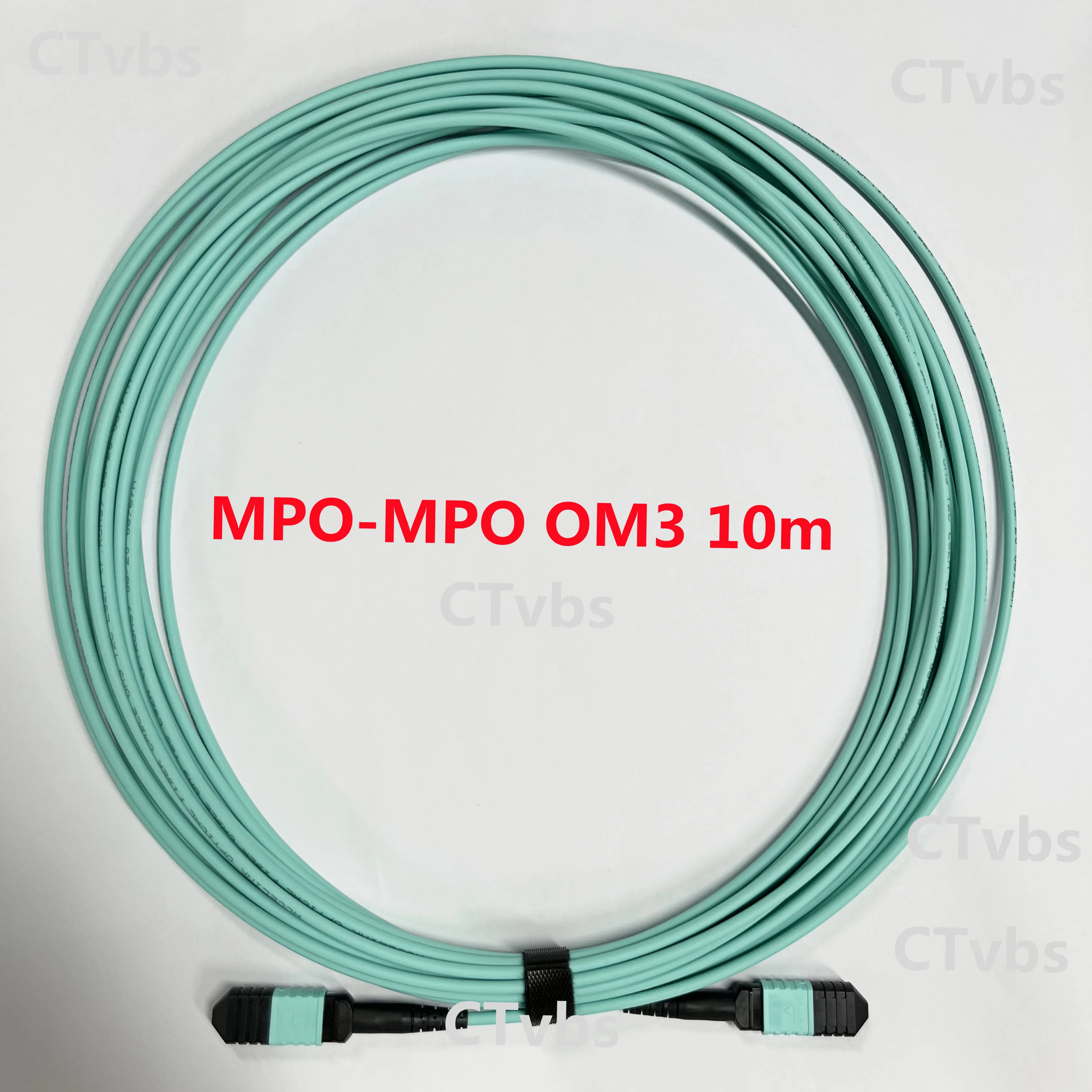 10M MPO Cable 8 Fiber Female to Female MPO-MPO Multi-Mode Type B OM3 Fiber Optical Patch Cord