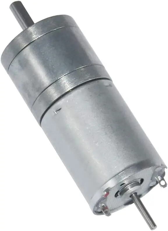 Маленький редукторный двигатель постоянного тока 25GA370 24 в 60 об/мин, хвостовой вал с высоким крутящим моментом для кодировщика, редукторный двигатель, электрический двигатель для робота