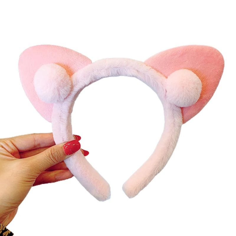 

Plush Hair Hoop Fluffy Koala Ears Theme Party Performance Headdress Washing Face Headband Cosplay Hair Accessories