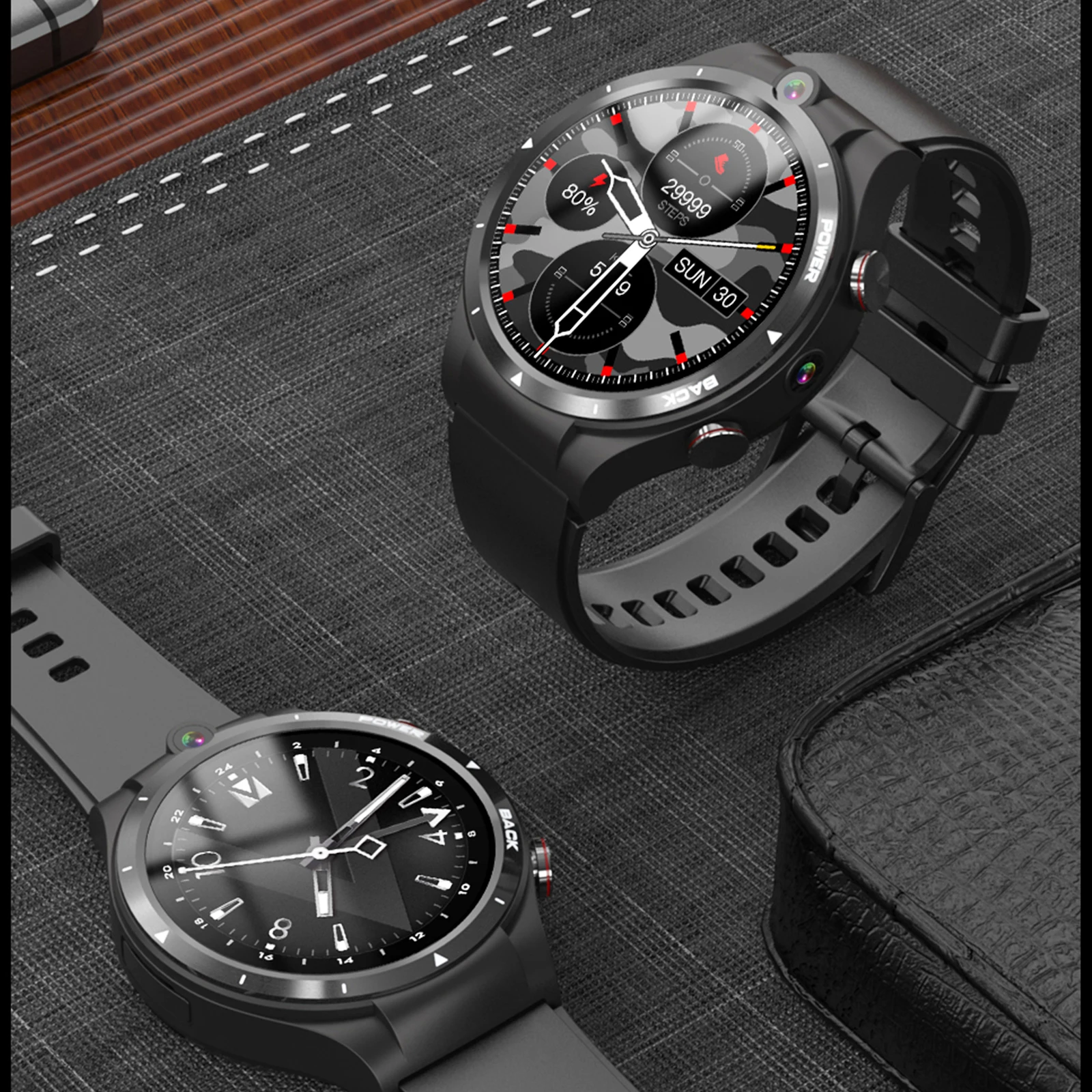 смарт часы мужские LEM15 Android 4G 128GB умные GPS WIFI сим карта фитнес браслет 900mAh Battery smart