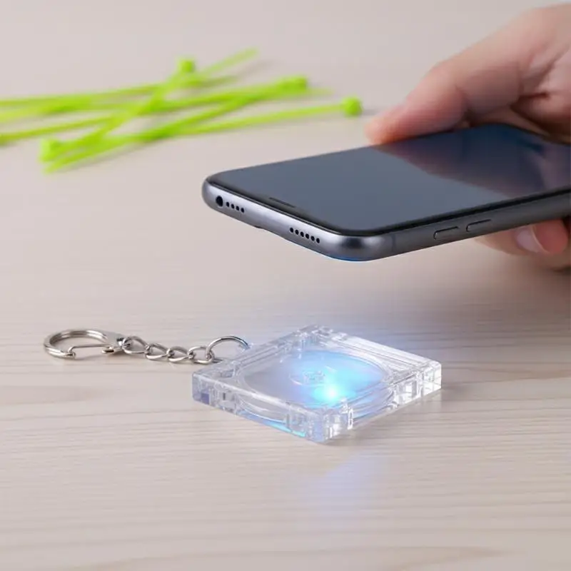 Фото NFC мини-брелок из акрила в форме CD, прозрачный, пустой, для фотографий, подвеска-шарм для сумки, для фанатской коллекции, брелок в форме CD №1