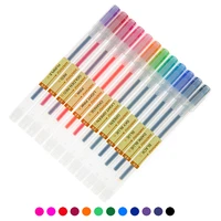12pcs creative color gel pens 0 5mm fineliner gel ink pen set japanese style school office supplies writing stationery gift