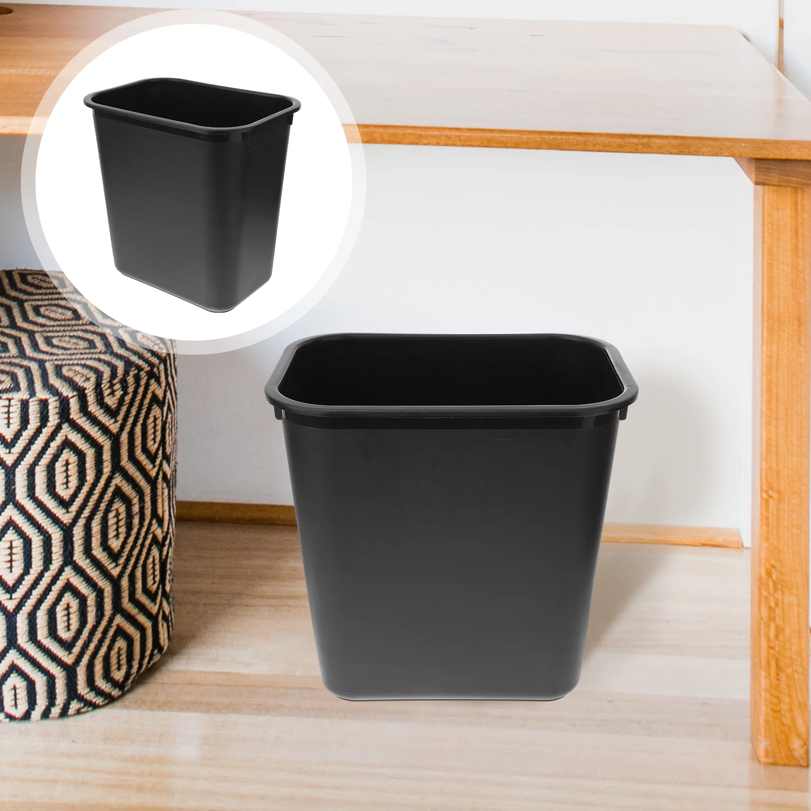 

Trash Can Garbage Bin Container Waste Bathroom Gallon Basket Mini Wastebasket Underkitchen Paper Bedroom Desktop Grocery Office