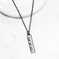 piano keyboard necklace pendant electronic organ keyboard music necklace for women kids chains choker jewelry gifts
