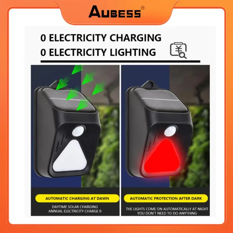 

Solar Warning Lamp Outdoor 3 Mode Solar Human Body Induction Intelligent Motion Recognition Drives Animal Solar Warning Lamp