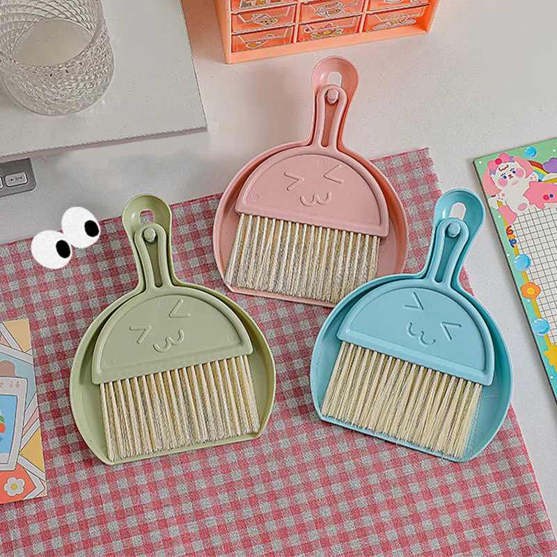 

Household Simple Broom Dustpan Set Mini Desktop Cleaning Small Broom Dormitory Home Keyboard Dust Portable Garbage Shovel