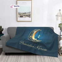 ramadan eid mubarak blanket soft flannel fleece muslim islamic throw blankets for travel bedding couch quilt