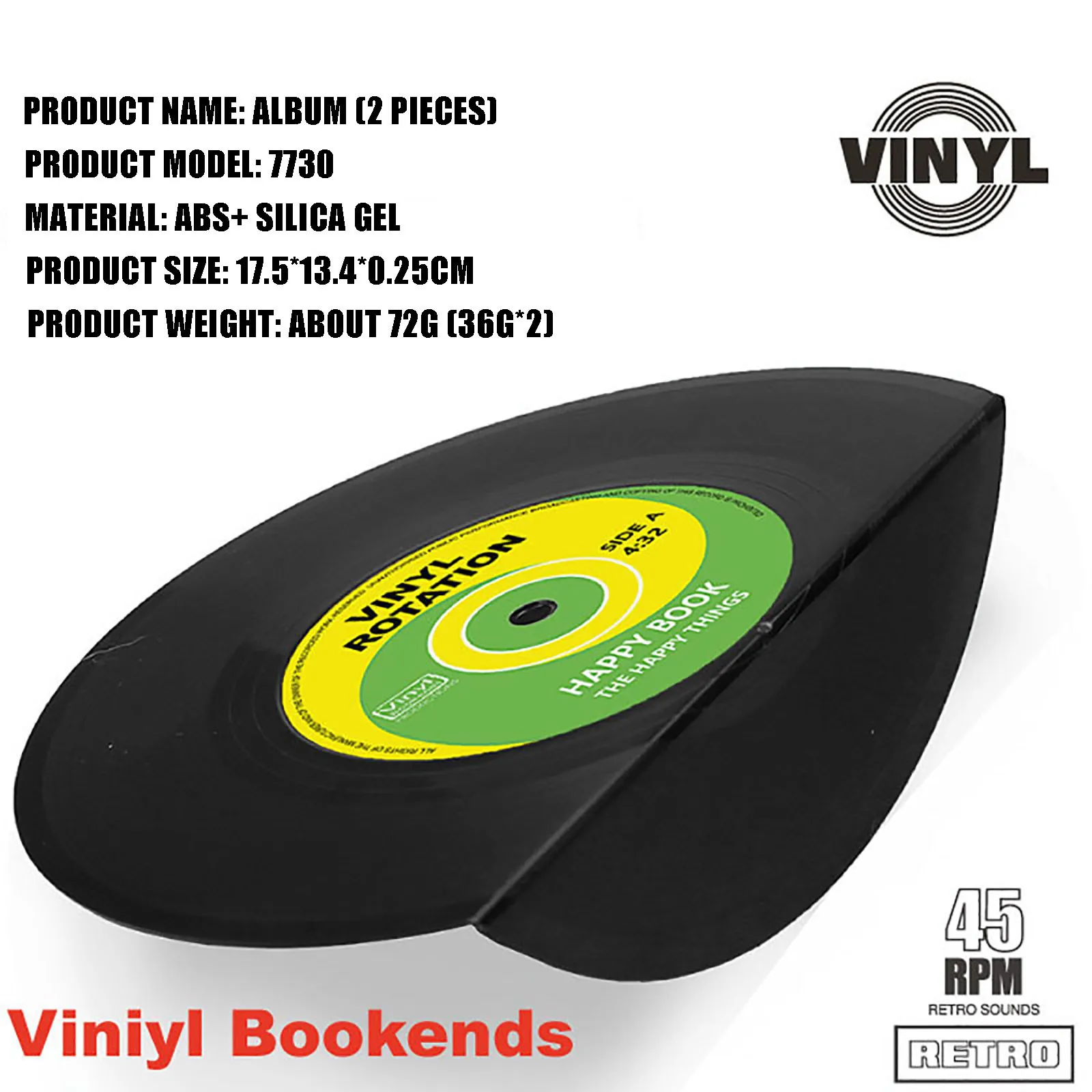 Уникальный дизайн утолщенная Ретро виниловая запись книжная полка стойка Cd для