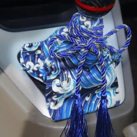 shift knob cover ancient scratch resistant fabric japanese antiquity element shift boot for car