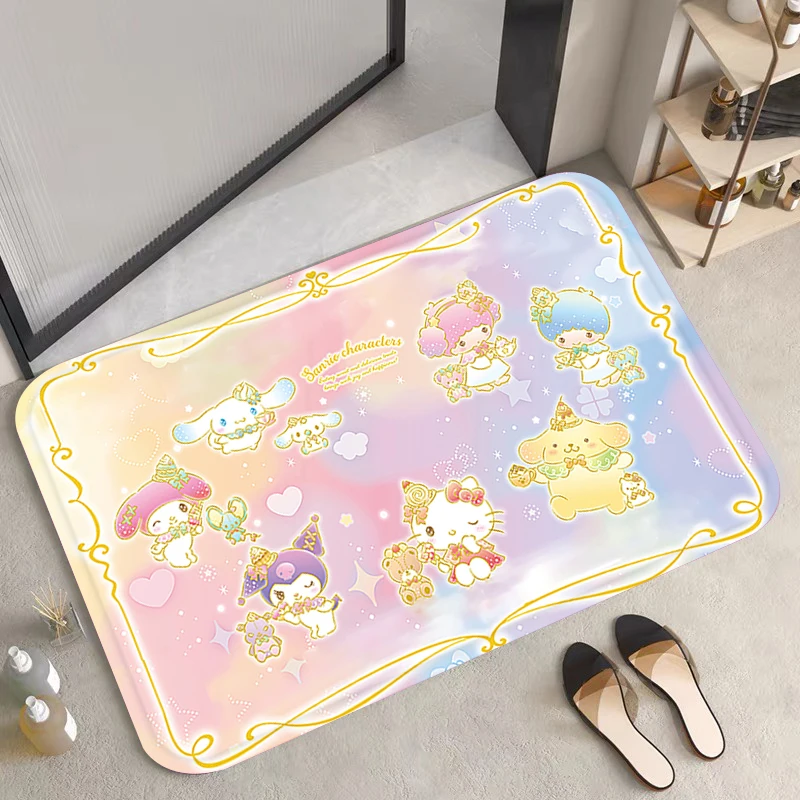 Входной коврик Sanrio нескользящий для спальни ковер коридора кухонный напольный