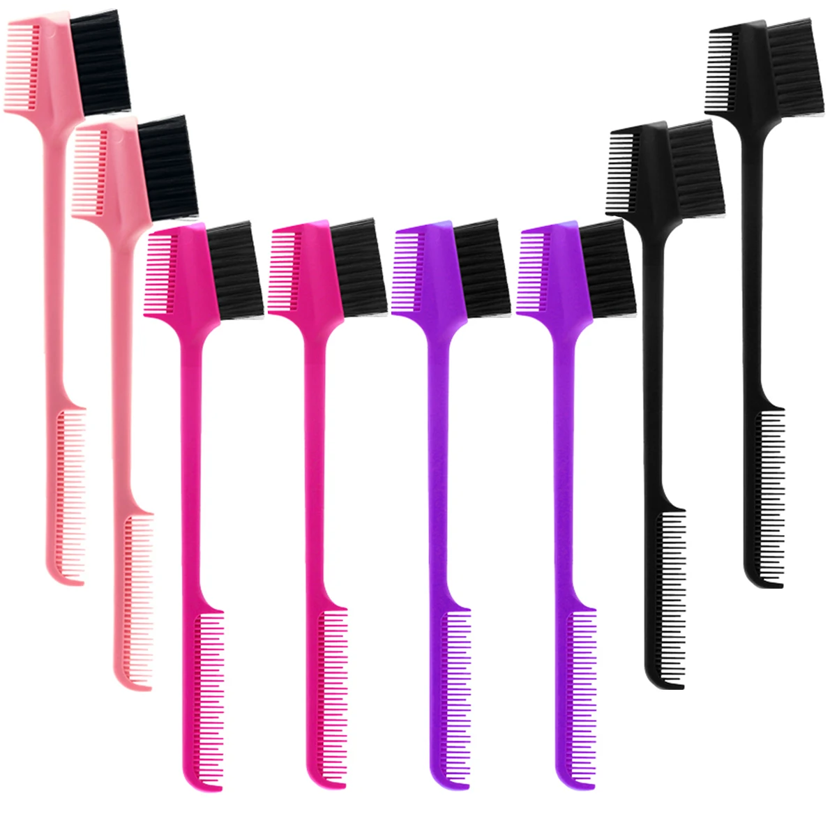 3 шт. расческа для кромок двухсторонняя щетка управления краями в 1 расчески