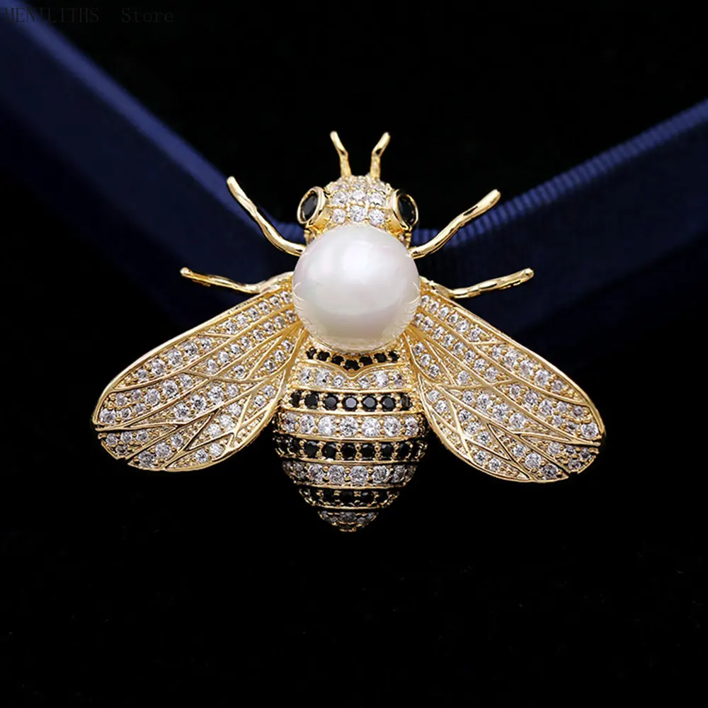 

New Insect Series Brooch Women Delicate Little Bee Brooches Crystal Rhinestone Pin Brooch Clothing Jewelry Gifts For Girl