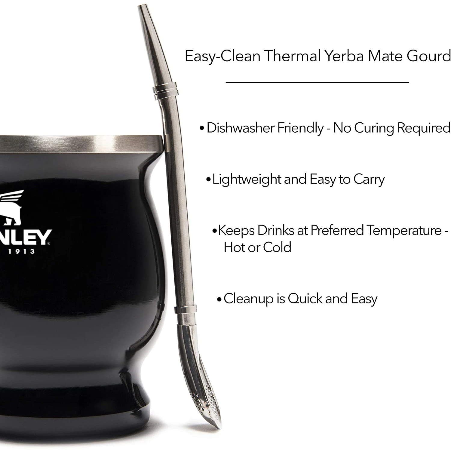 Настольная кружка Stanley из нержавеющей стали вакуумная матовая чайная чашка