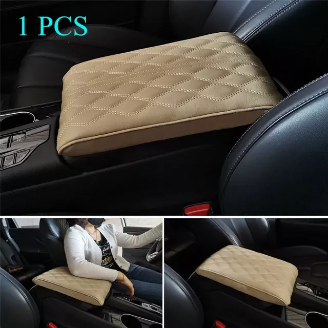 

Armrest Pad Soft PU Leather Anti Scratch Universal Waterproof Box Cover Cushion Resistant Center Console Non Slip Arm Rest