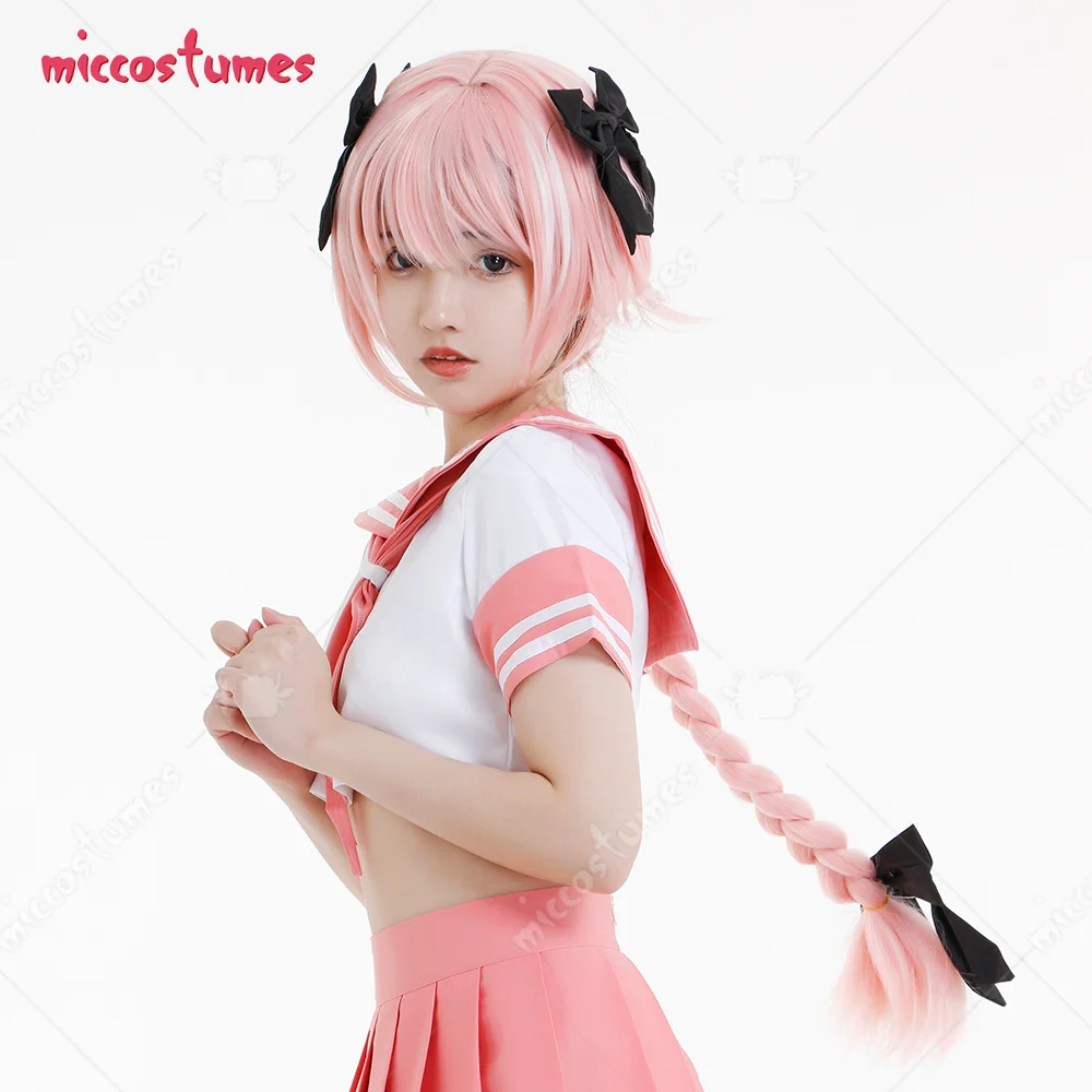 

Женский парик для косплея Astolfo, розовый, белый