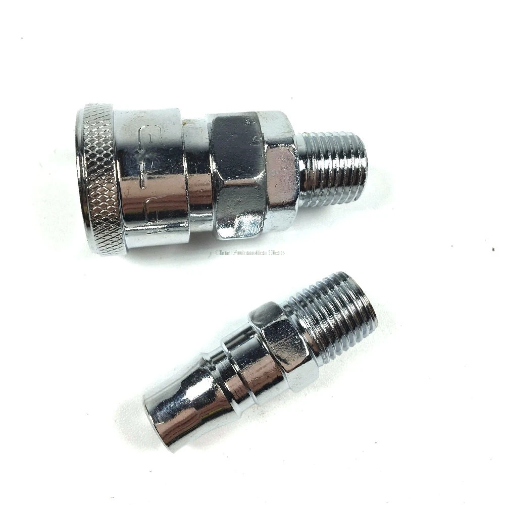 

Pneumatic Fitting 1/4" PT Thread Air Coupler Quick Connector SM20+PM20