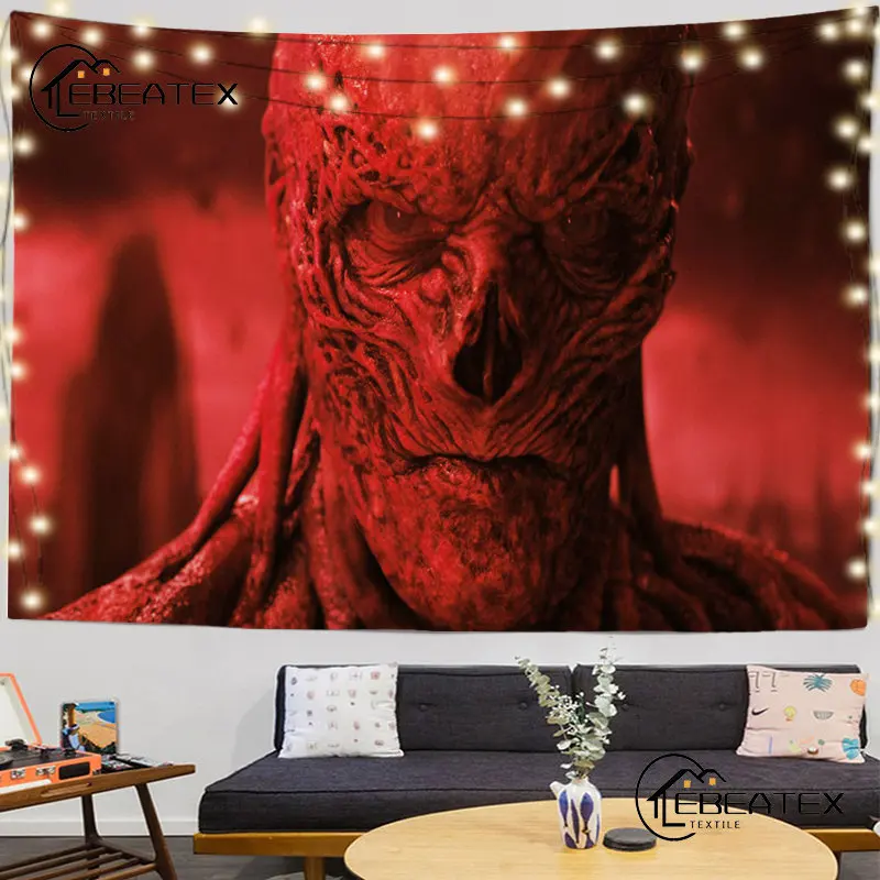 

American Monster Print Tapestry Wall Hanging Psychedelic Home Bedroom Decoration Background Witchcraft Room Decor Aesthetic