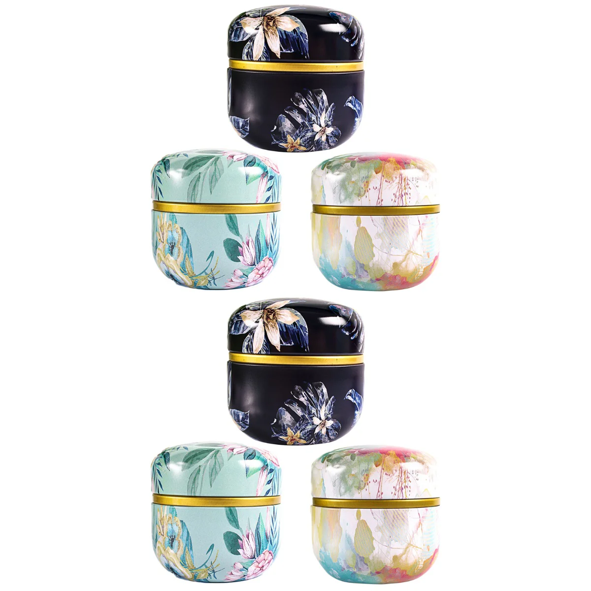 

6 Small Creative Tea Japanese Style Sealed Tea Delicate Storage Box Container