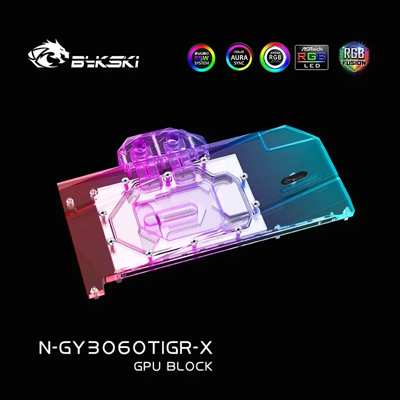 Bykski N-GY3060TIGR-X водяной блок графического процессора для GALAX GeForce RTX 3060TI GAMER OC радиатор