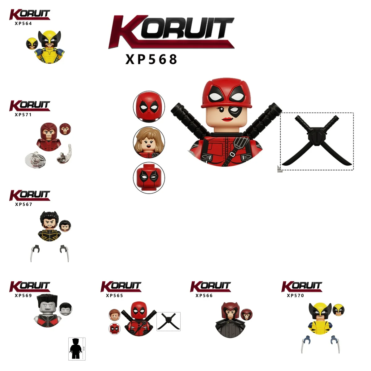 Детские собранные игрушки CORUIT KT1076 XP564 XP567 XP568 XP569 Американский сериал Герой