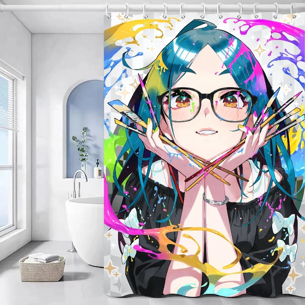 Занавеска для душа S-Saito Sunflower в современном стиле