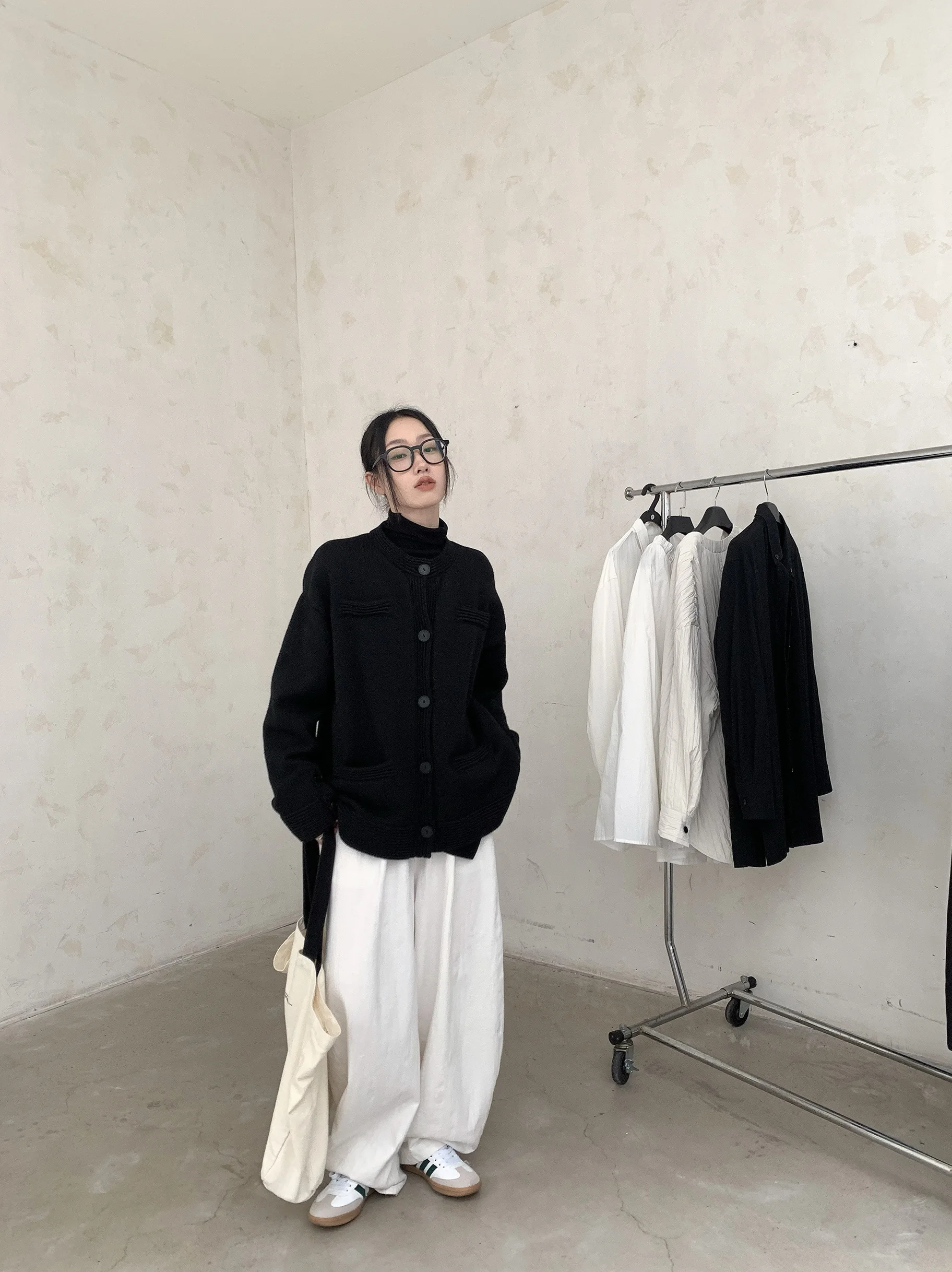 UMI MAO кардиган женский осенне-зимний новый корейский вариант пальто свободный и