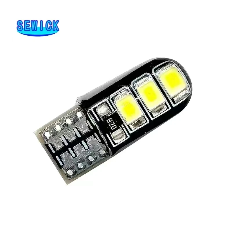 100 Шт. T10 6-smd Набор Автомобильных Сигнальных Ламп Универсальный 12 В Автомобильные