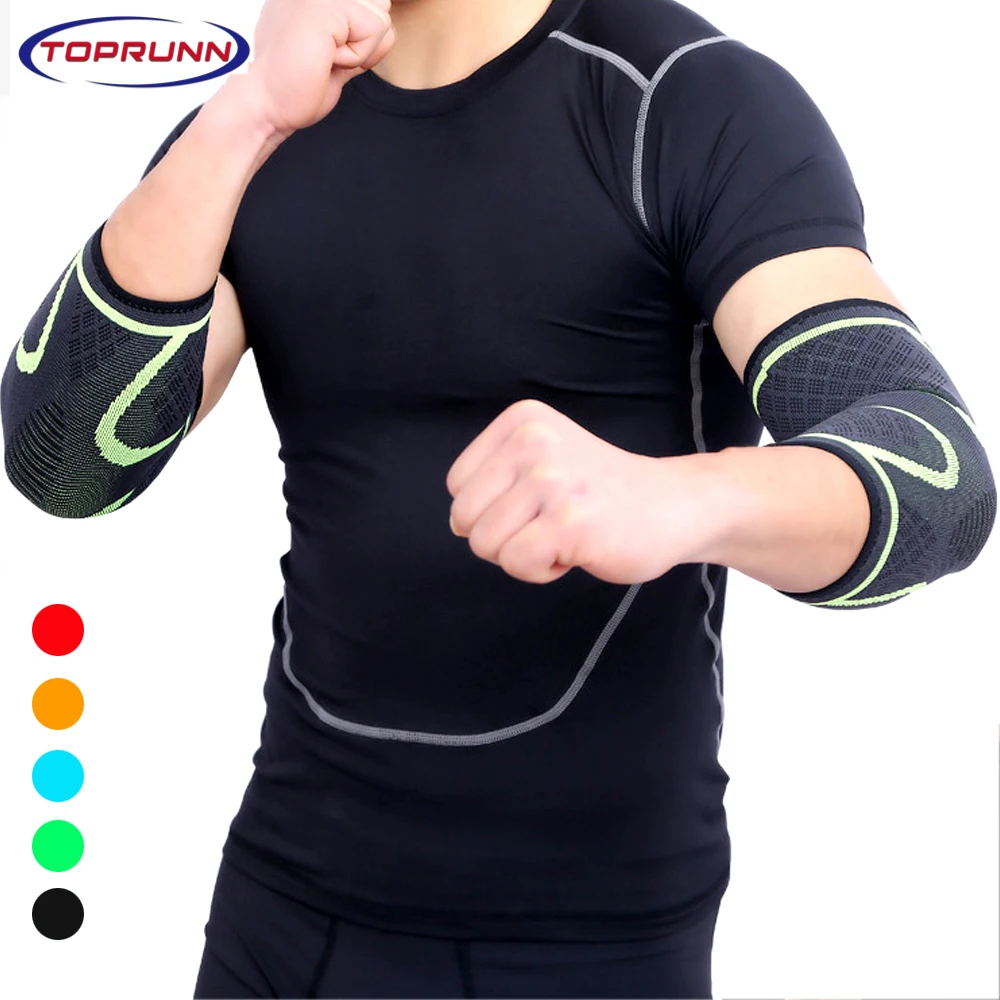 

1pair Elbow Brace Compression Sleeve,Arm Support Sleeves Forearm Pain Relief Braces for Tendonitis,Golfers Elbow Treatment