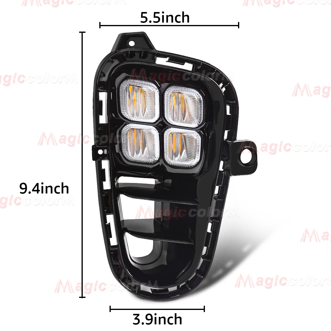 ДХО для Kia RIO 2017 2018 2019 2020 светодиодные дневные ходовые огни дневного света белый