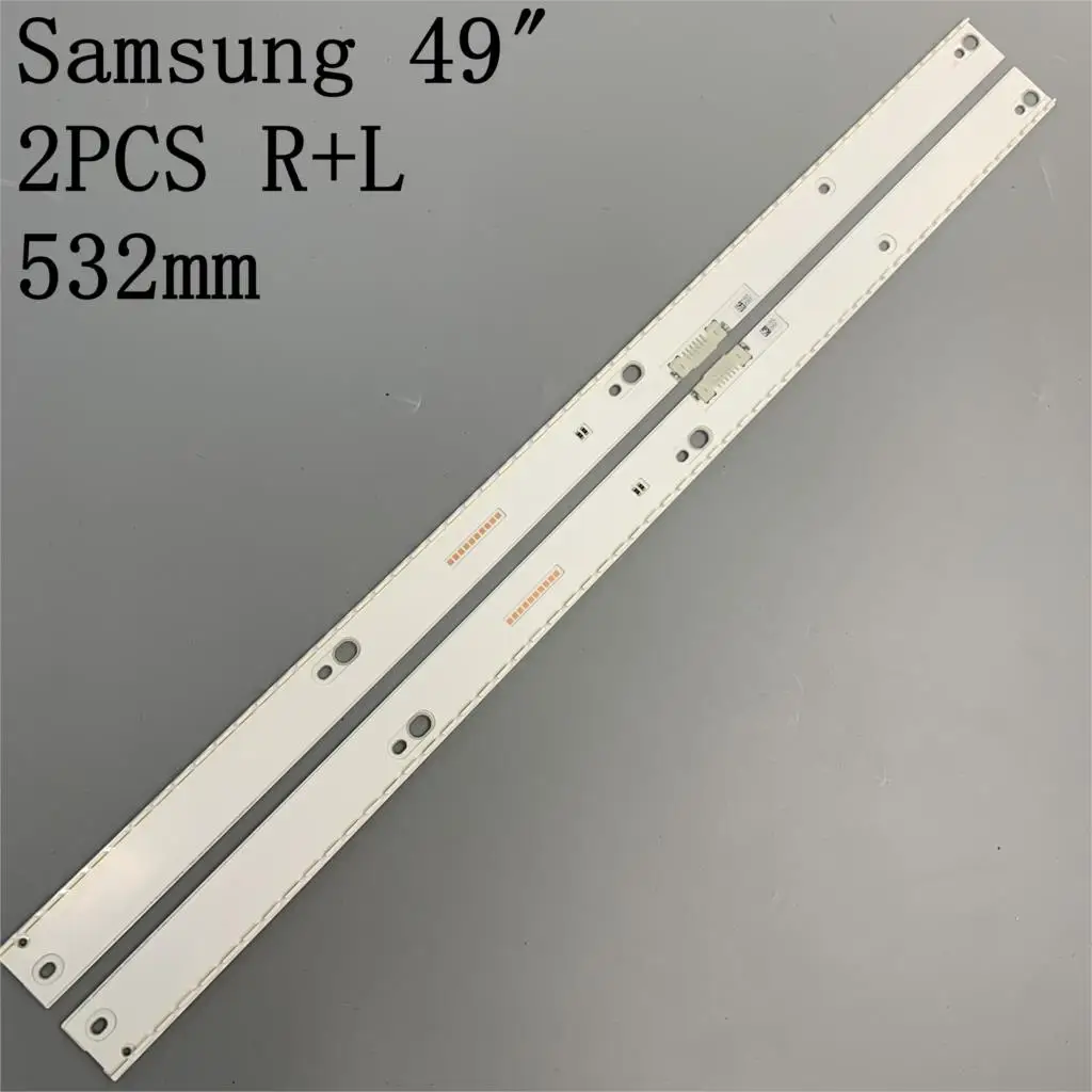 

LED 2PCS backlight strip BN96-39673A BN96-39674A for Samsung 49'' TV UE49MU6470 UE49MU6400 UE49KU6510 UE49KU6500 UN49MU7100