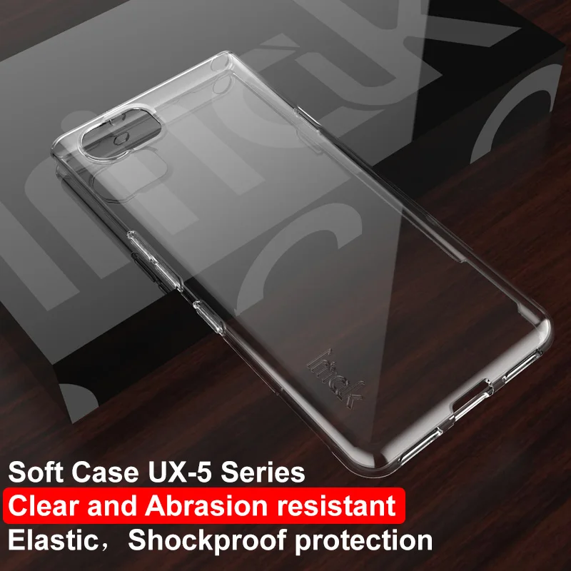 Чехол для BlackBerry Keyone Обложка IMAK прозрачная кожа мягкие силиконовые чехлы из ТПУ