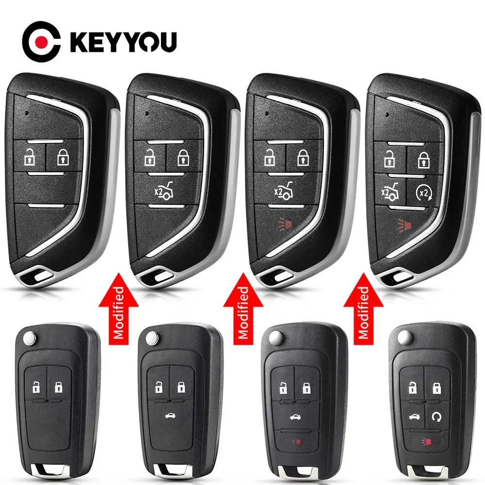 

KEYYOU 2 Шт. Модифицированный Смарт-ключ С Дистанционным Управлением Для Chevrolet Cruze Epica Lova Camaro Impala С Лезвием H...