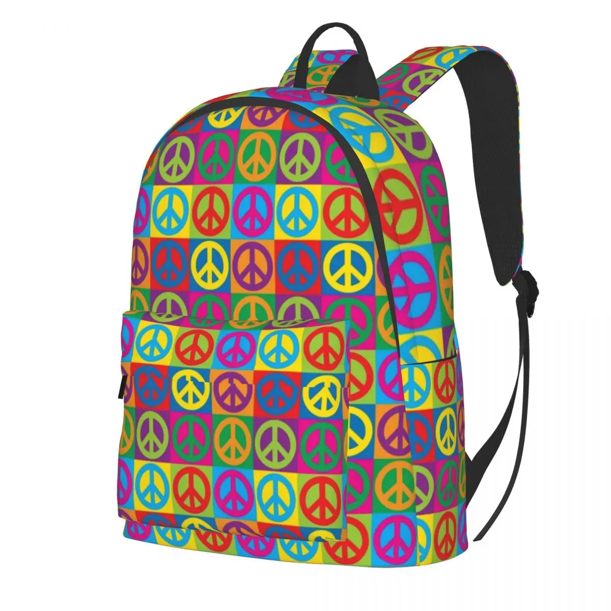 

Рюкзак с символами мира, красочные рюкзаки для школы в стиле поп-арт, Молодежные рюкзаки с индивидуальным рисунком, стильные рюкзаки для ста...