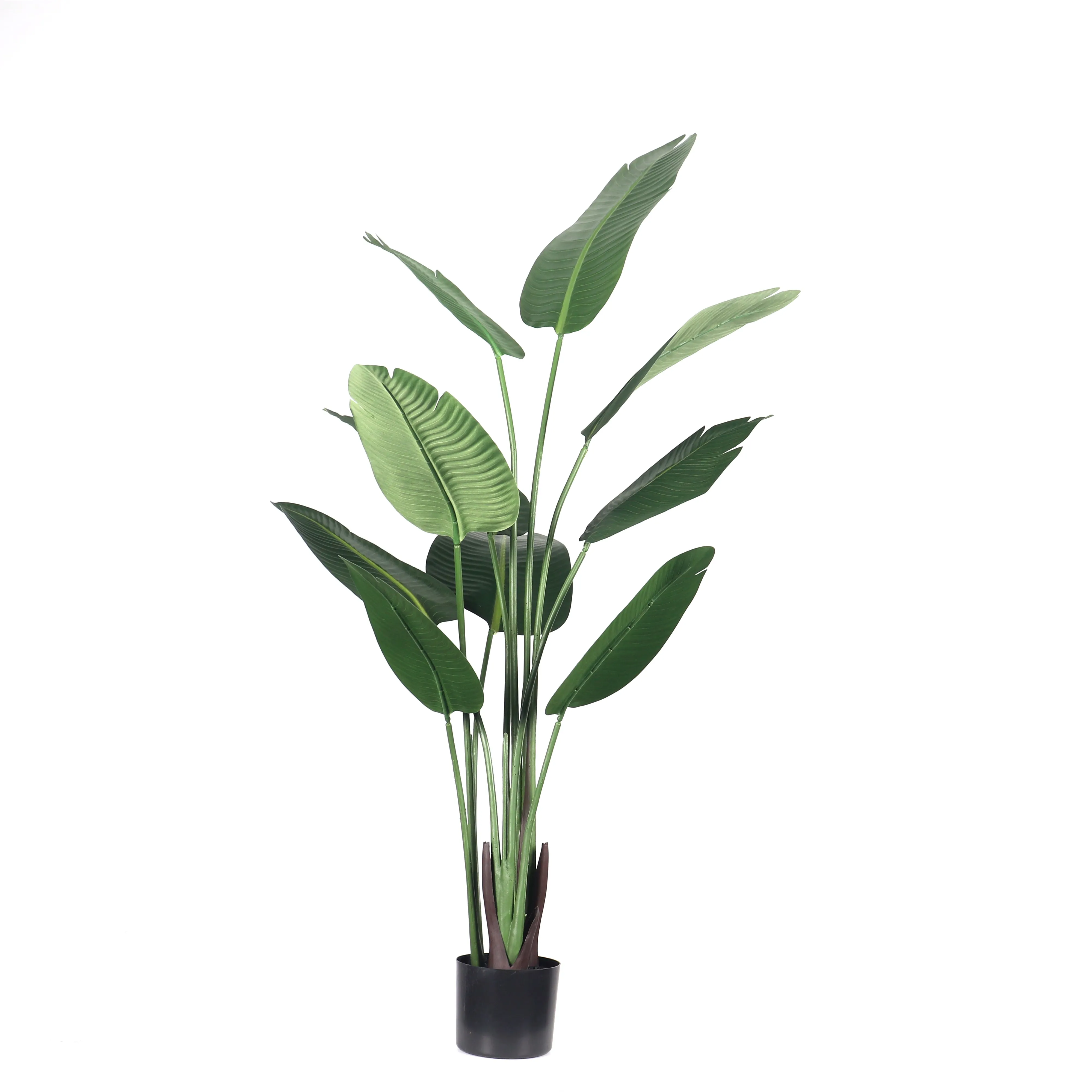 

Natural greenery decorative banana leaves artificial tree plastic palm trees bonsai