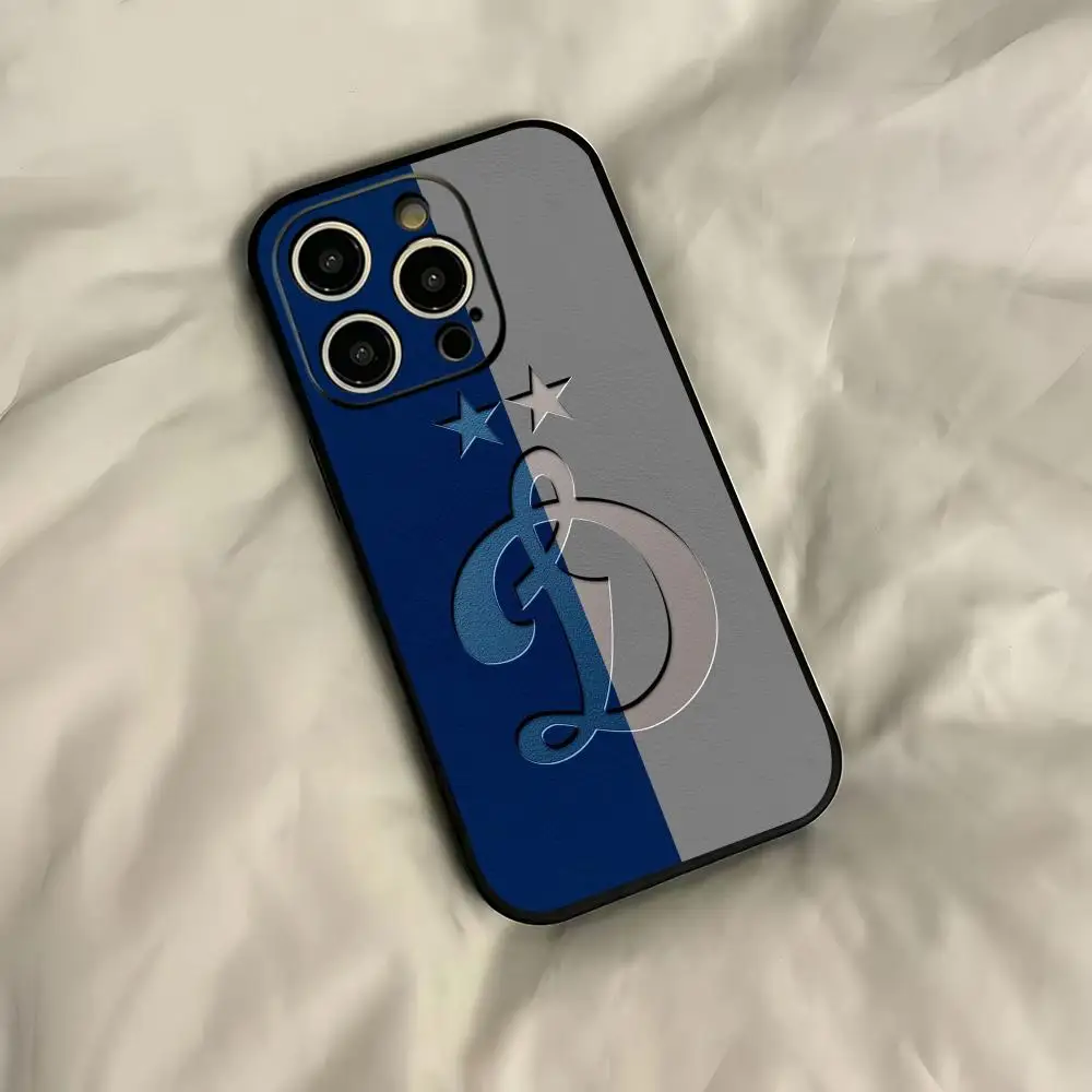 Фото Чехол для телефона Club fashion FC Dynamo Moscow для iPhone 17 16 15 14 13 12 11 Plus Mini Pro Max, мягкий черный противоударный чехол. №3
