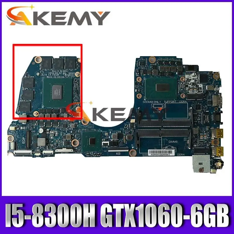 

LA-F612P Laptop motherboard for Dell G3 17-3779 15-3579 original mainboard I5-8300H GTX1060-6GB