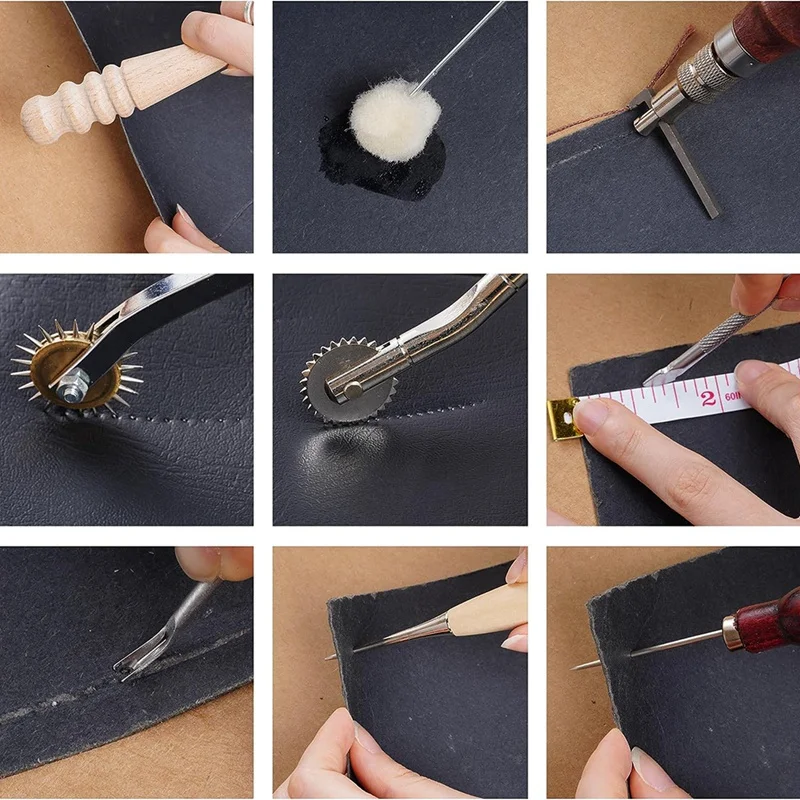 Инструменты для работы с кожей набор инструментов шитья товары дивана обуви
